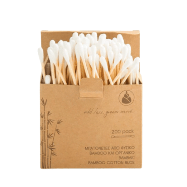 Μπατονέτες Από Φυσικό Bamboo Και Οργανικό Βαμβάκι -200τεμ. Minimal List