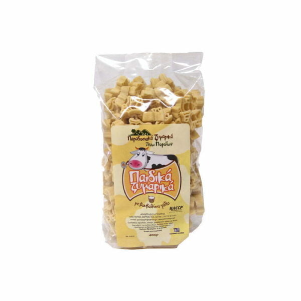 Παιδικά Ζυμαρικά Με Βουβαλίσιο Γάλα 400gr Άνω Ποροΐων