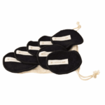 Επαναχρησιμοποιούμενοι Δίσκοι Ντεμακιγιάζ Από Φυσικό Bamboo & Βαμβάκι Terry Μαύροι -7τεμ. Σε Βαμβακερό Διχτάκι Minimal List