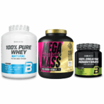 Endurance & Performance Fuel Combo (Biotech USA 100% Pure Whey Unflavoured 2.27 kg, Micronized Creatine 300 gr, GoldTouch Mega Mass Σοκολάτα 2 kg)