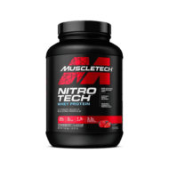 MuscleTech Nitrotech Whey Protein Πρωτεΐνη Ορού Γάλακτος με Κρεατίνη & Γεύση Φράουλα 1.8kg