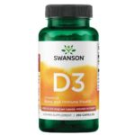 Swanson D3 High Potency Βιταμίνη για Ενίσχυση του Ανοσοποιητικού & την Υγεία των Οστών 1000iu 250 Κάψουλες