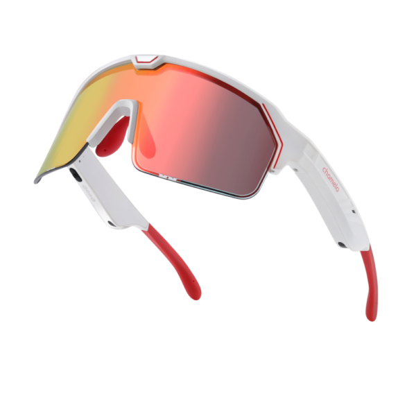 Chamelo Music Shield Matte White Frame | Fire Lenses - Image 3