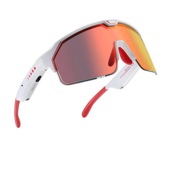 Chamelo Music Shield Matte White Frame | Fire Lenses - Image 4