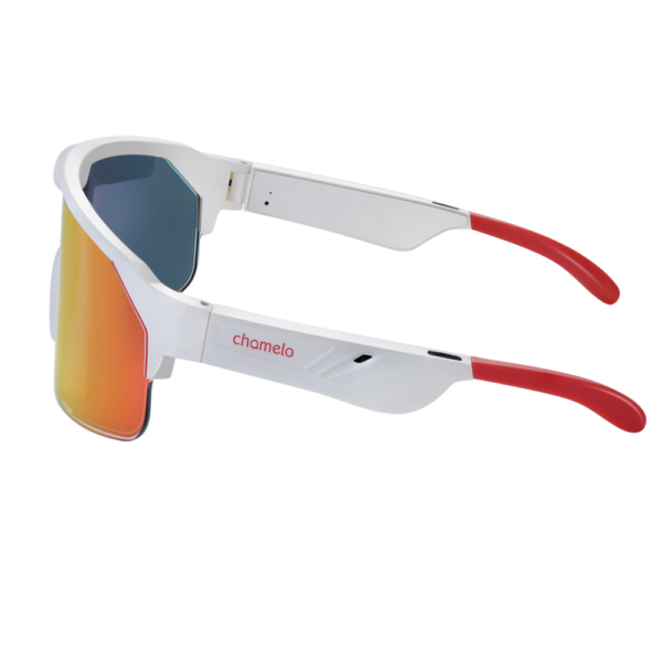 Chamelo Music Shield Matte White Frame | Fire Lenses - Image 5