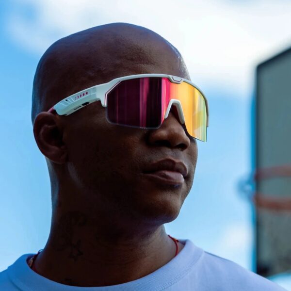 Chamelo Music Shield Matte White Frame | Fire Lenses - Image 7