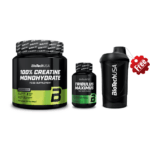 Biotech USA Set (Micronized Creatine 300g, Tribulus Maximus 1500mg & Δώρο Shaker Wave Black 600ml)