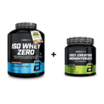 Biotech USA Iso Whey Zero Σοκολάτα 1816gr & 100% Micronized Creatine Monohydrate Unflavored 300gr (1+1)