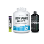 Total Performance Combo (Biotech USA 100% Pure Whey Bourbon Vanilla 2.27kg, Multihypotonic 1000ml, Creatine Zero Σταφύλι 18 Αναβράζοντα)