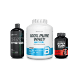Fit & Energy Pack (Biotech USA 100% Pure Whey Unflavoured 2.27kg, Multihypotonic 1000ml, Super Burn 120 ταμπλέτες)