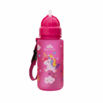AlpinTec Παιδικό Παγούρι Μονόκερος Πλαστικό με Καλαμάκι Non Spill 400ml