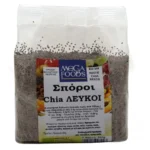 Σπόροι Chia Λευκοί 300gr Mega Foods