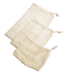 Δίχτυα Τροφίμων Από Οργανικό Βαμβάκι Σετ 3τεμ. Minimal List