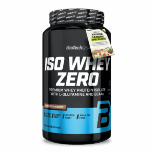 Biotech USA Iso Whey Zero Lactose Redused Πρωτεΐνη Ορού Γάλακτος Χωρίς Γλουτένη με Γεύση Σοκολάτα 908gr & Δώρο Shaker Wave Black 600ml
